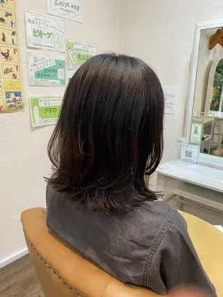 ミディアム 中西 きょうかのヘアスタイル