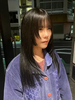 ロング カラー AMNESIA三軒茶屋所属・おがわ ともひさのヘアスタイル