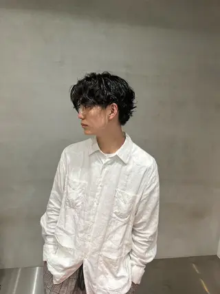 パーマ メンズ fifth 桐山 蒼史のヘアスタイル