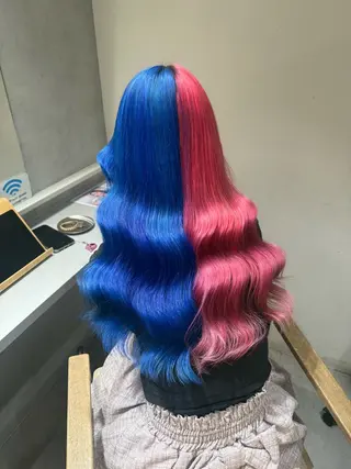 ロング カラー 梅田 ハイトーン shionのヘアスタイル