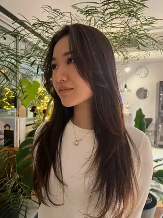 ロング カラー bebeko kaedeのヘアスタイル