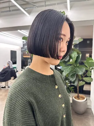 ショート ボブ/レイヤー/ケア パーマ/リュウタのヘアスタイル