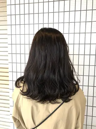 セミロング カラー 五十嵐ゆり 美髪カラー　武蔵小杉のヘアスタイル