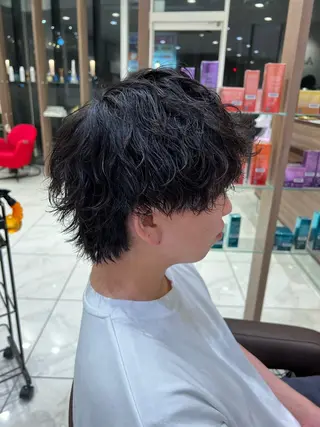 パーマ メンズ 美髪縮毛矯正/曲がる 縮毛矯正/佐野友尉のヘアスタイル