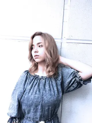 セミロング カラー 名駅Private Salon　Noaのヘアスタイル