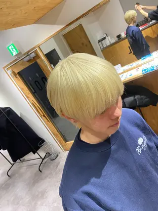 カラー メンズ メンズブリーチカラー /パーマ ごーた立川のヘアスタイル