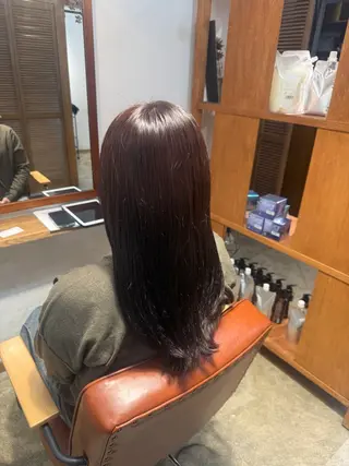 ミディアム カラー カットモデル/鶴舞 美容院/大庭夏音のヘアスタイル