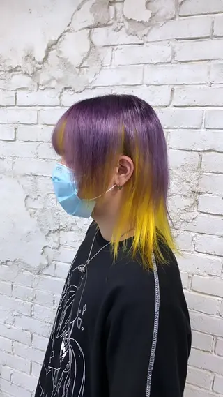 ミディアム L STUDIO心斎橋店所属・派手髪支持率No1 Eisukeのヘアスタイル