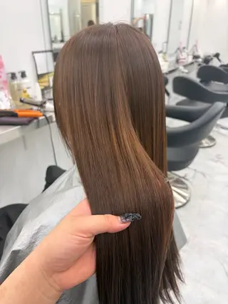 ロング 艶髪ハイトーンカラー 渋谷🎀ririkaのヘアスタイル