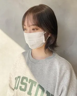 ショート カラー 奥田 蓮のヘアスタイル