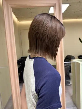 ショート ボブ/ぱつっとボブ/ 谷口 海星のヘアスタイル