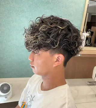 カラー パーマ メンズ 【メンズ特化】 池田大成✂︎のヘアスタイル