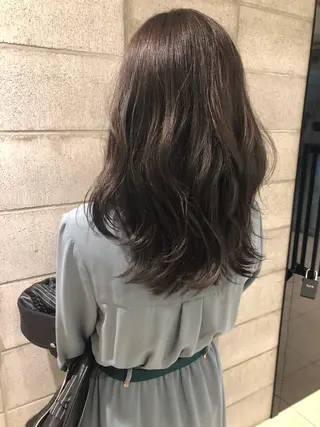 ミディアム カラー ボブ/ミニボブ/ 立河今日子のヘアスタイル