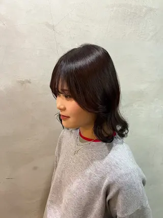 ミディアム カラー 山根 桜のヘアスタイル