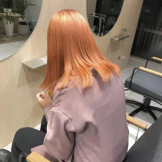 セミロング カラー ヘアアレンジ 🌸ハイトーン 新田　廉 🌸のヘアスタイル