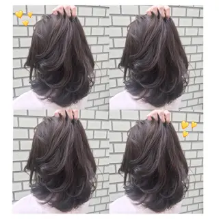 ミディアム カラー 韓国ヘア得意❤︎森澤 悠佳のヘアスタイル
