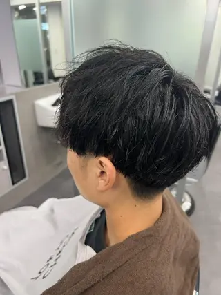 ショート メンズ The Gollum cut＆shave所属・垢抜け・メンズパーマ 津山祐紀のヘアスタイル