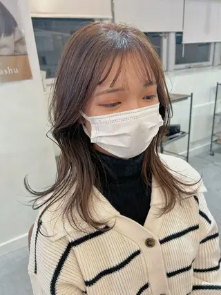 ロング カラー ボブ/レイヤー 大阪梅田/きょうかのヘアスタイル