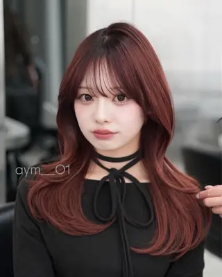 ミディアム 銀座/韓国ヘア🤍 レイヤーAYUMIのヘアスタイル