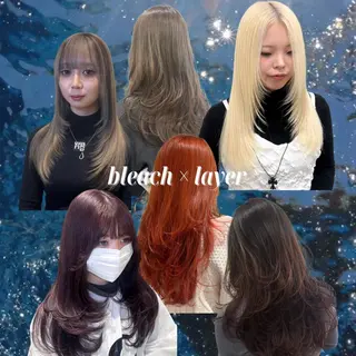 ロング 美容室ORIKA /AI 海外レイヤーのヘアスタイル