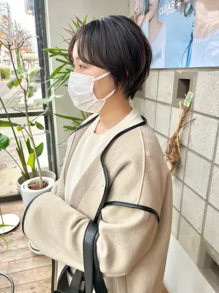 ショート カラー メンズパーマ/フェ ザーパーマ/古川晴輝のヘアスタイル