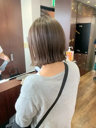 ショート カラー 縮毛矯正/ショート/ レイヤー/畑中正敏のヘアスタイル