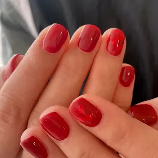 ネイル amuse 手書きニュアンスのネイルデザイン