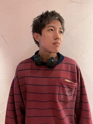 ミディアム カラー メンズ メンズスタイリスト リュウジのヘアスタイル