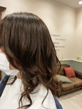 ミディアム カラー R hair🧡 伊藤美和🤎のヘアスタイル