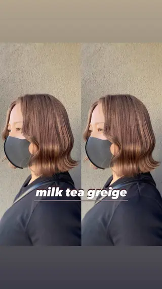 ショート 【salon Def】所属・韓国風・透明感カラー 💫ami💫のヘアスタイル