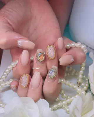 ミディアム ネイル 長さ出し専門 nynaのネイルデザイン