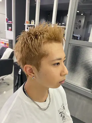 ショート メンズ 🟣メンズパーマ 川端 永遠🟣のヘアスタイル