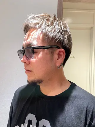 ショート カラー メンズ 佐藤 大地のヘアスタイル