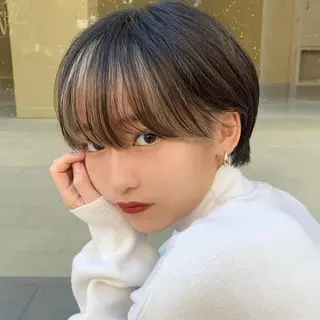 ショート カラー haru🌘レイヤー ･ウルフ/川崎のヘアスタイル