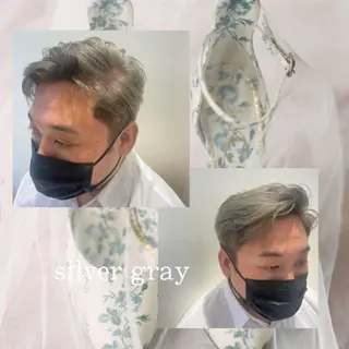 ショート カラー ヘアアレンジ メンズ eN°byyoureshair所属・🎀トップスタイリ スト湯川響🎀のヘアスタイル