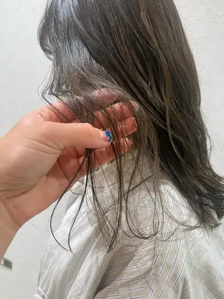 セミロング カラー ヘアアレンジ パーマ指名No1 /namiのヘアスタイル