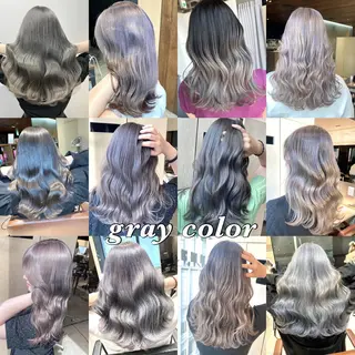 ロング カラー 顔まわりの神様✨ 透明感カラー藤嶋秀幸のヘアスタイル