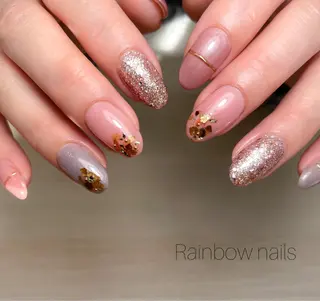 ネイル Rainbow nailsくろちゃんのネイルデザイン
