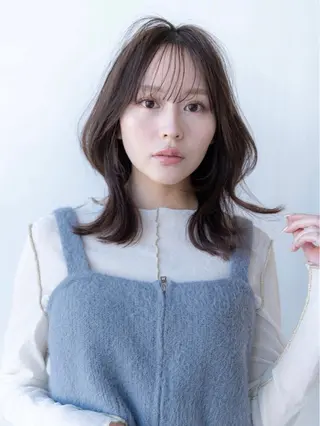 ミディアム カラー ✨髪質改善 縮毛矯正 艶髪 立川 コウキ✨のヘアスタイル