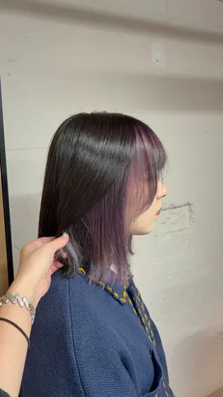 ミディアム tokute 中野真咲🐺のヘアスタイル