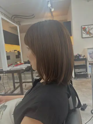 ミディアム SoRa所属・ショート/ボブ /髪質改善縮毛矯正のヘアスタイル
