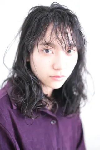 ロング パーマ 小田川 竜也のヘアスタイル