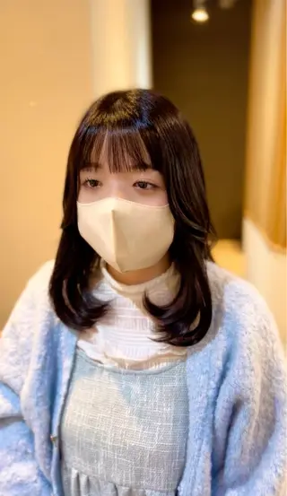 ミディアム カラー みな🫧艶カラー/ 髪質改善/前髪カットのヘアスタイル