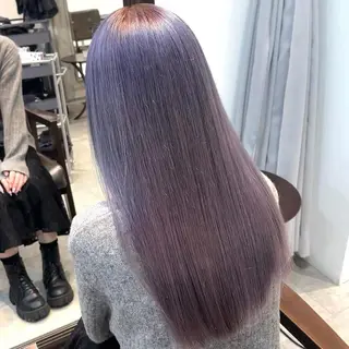 ミディアム カラー パーマ ヘアアレンジ ブリーチカラー🤍 颯馬🐈‍⬛のヘアスタイル