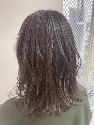 ミディアム カラー 前田圭哉/ストレート /艶髪/艶カラーのヘアスタイル