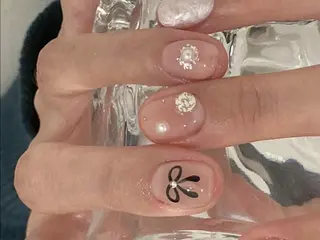 ネイル ki🍒🍒 ki ツルツルネイルのネイルデザイン