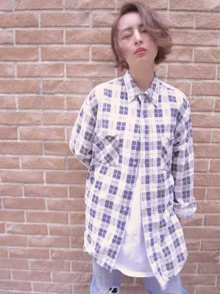 ショート カラー 北條 優輝のヘアスタイル