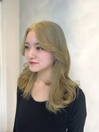 セミロング カラー 透明感カラー✨艶髪 制作🌱山根あゆみのヘアスタイル