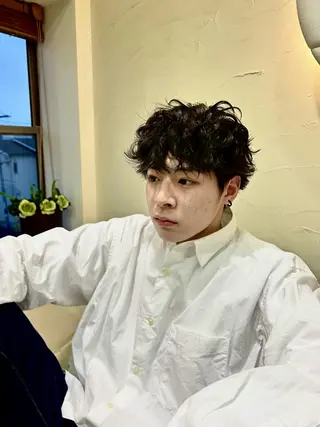 ショート パーマ メンズ 金沢美容室 KUSHUKAのヘアスタイル