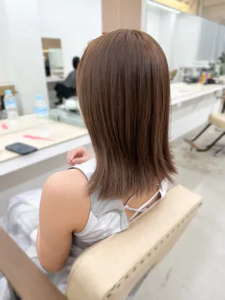 ミディアム カラー 🌼透明感艶カラー オリーブ🌼河村咲のヘアスタイル